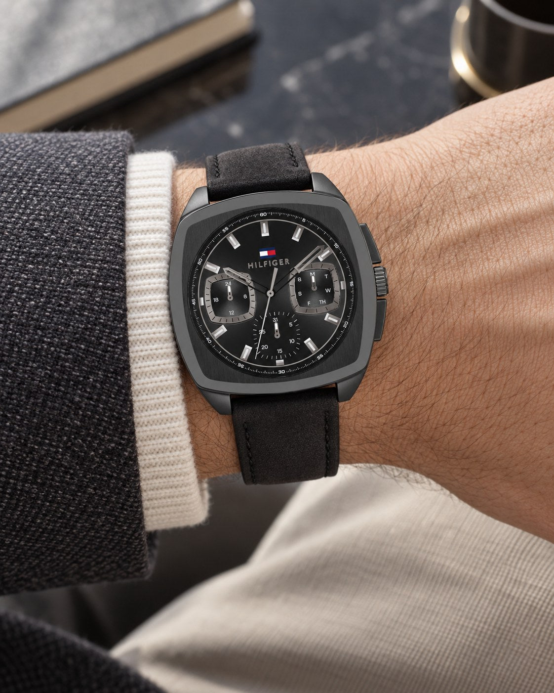 Tommy Hilfiger watch 1710556 worn on wrist