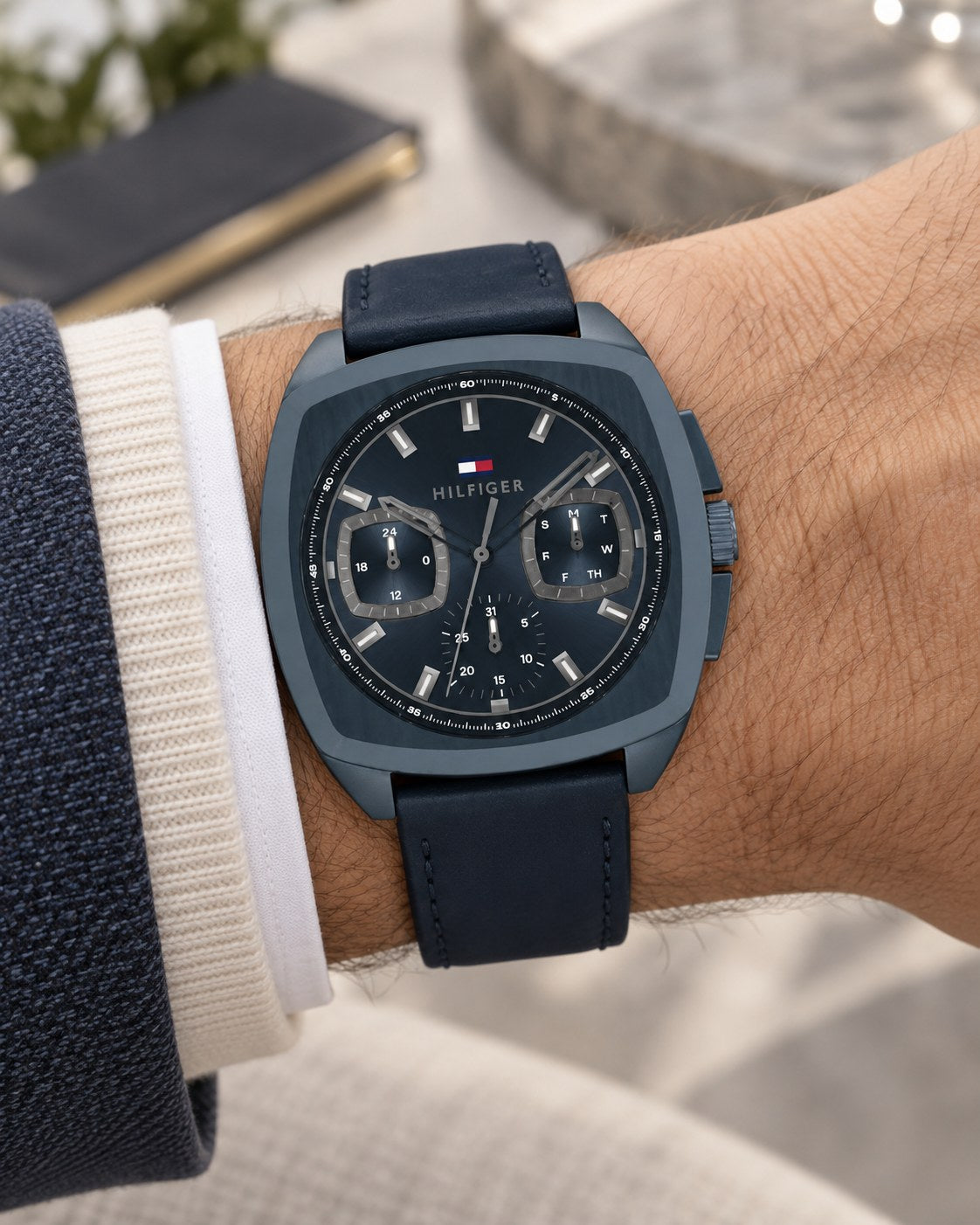 Tommy Hilfiger watch 1710558 worn on wrist