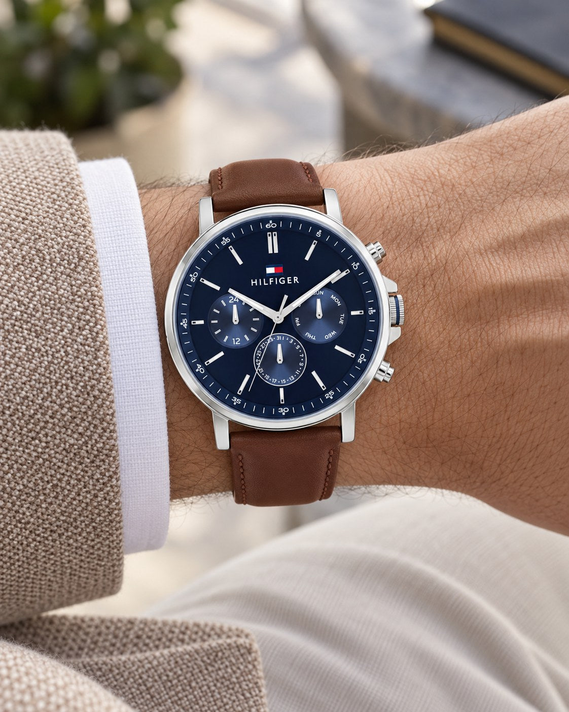 Tommy Hilfiger watch 1710585 worn on wrist