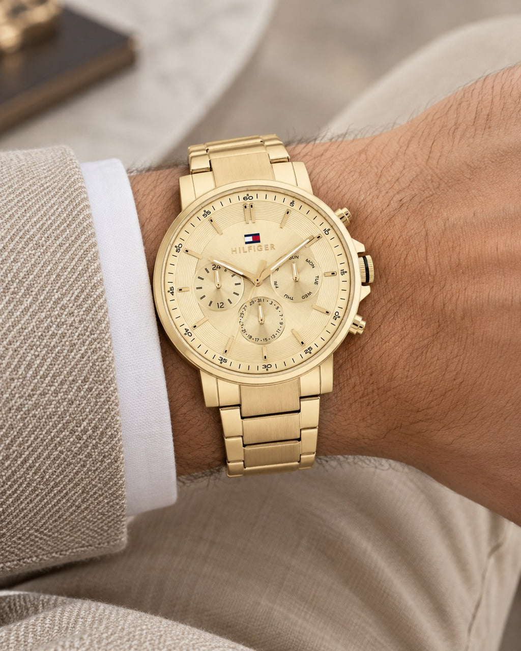 Tommy Hilfiger watch 1710611 worn on wrist
