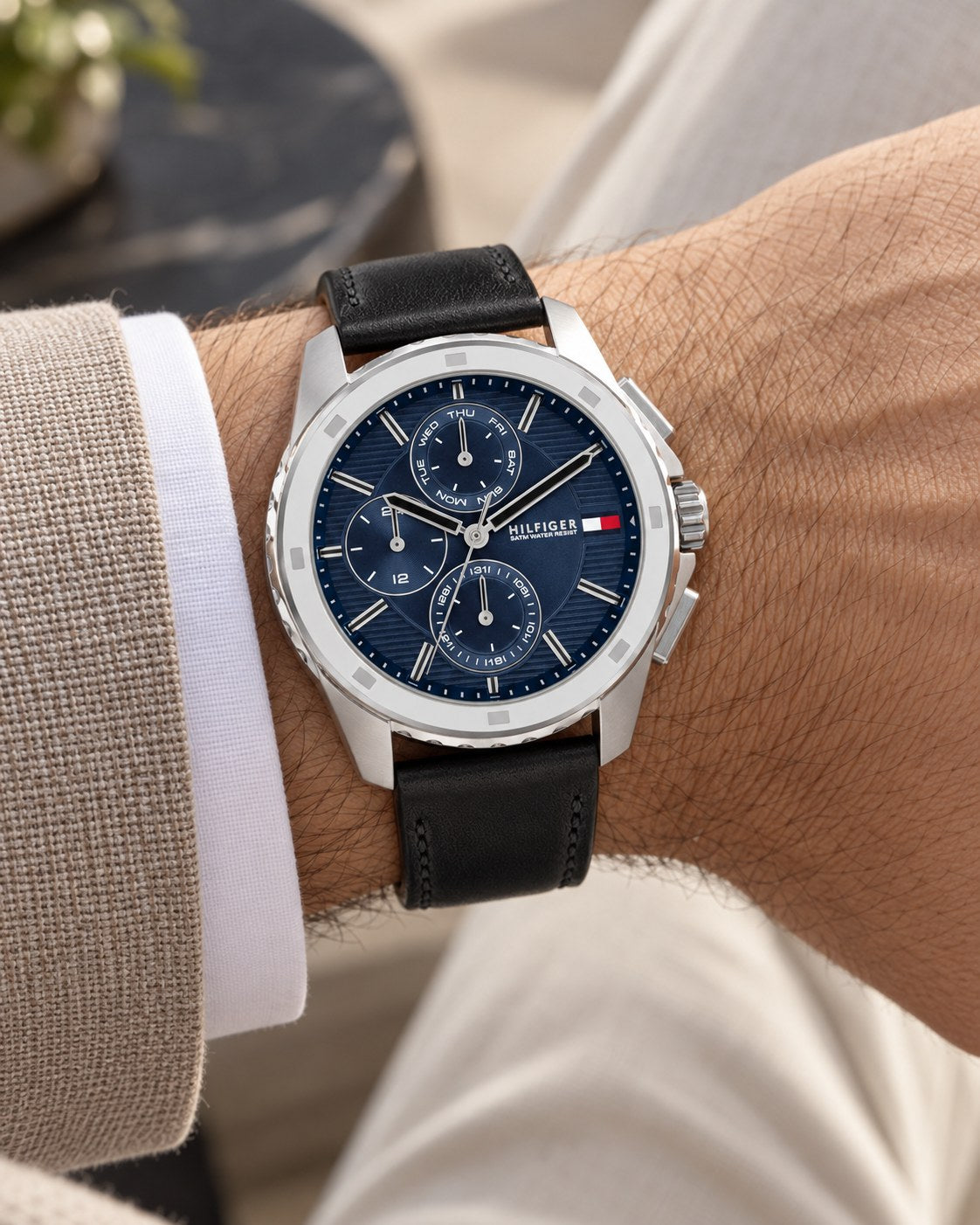 Tommy Hilfiger watch 1710619 worn on wrist