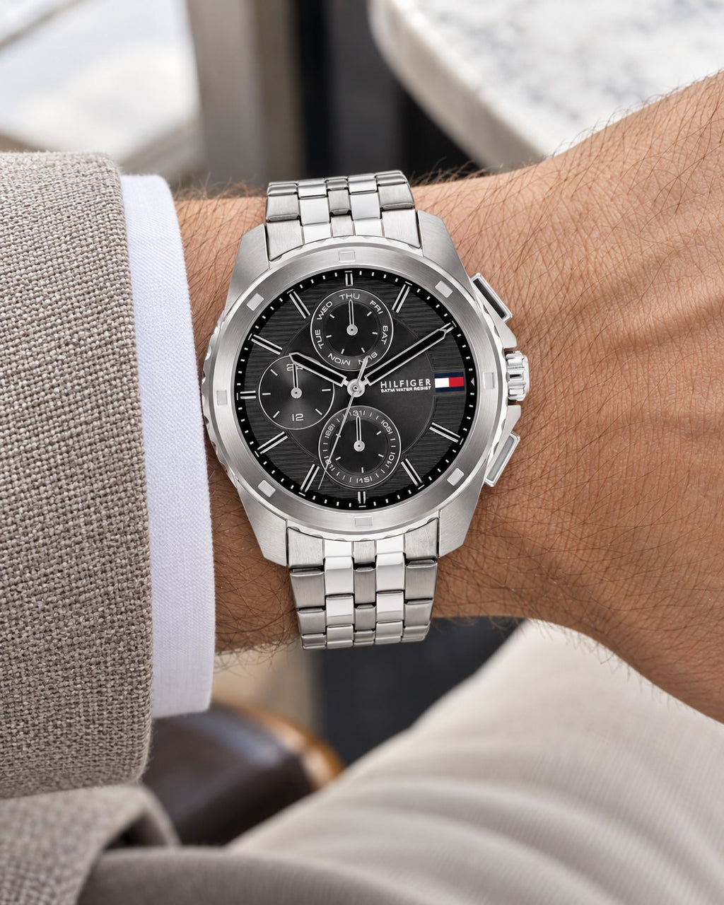 Tommy Hilfiger watch 1710620 worn on wrist