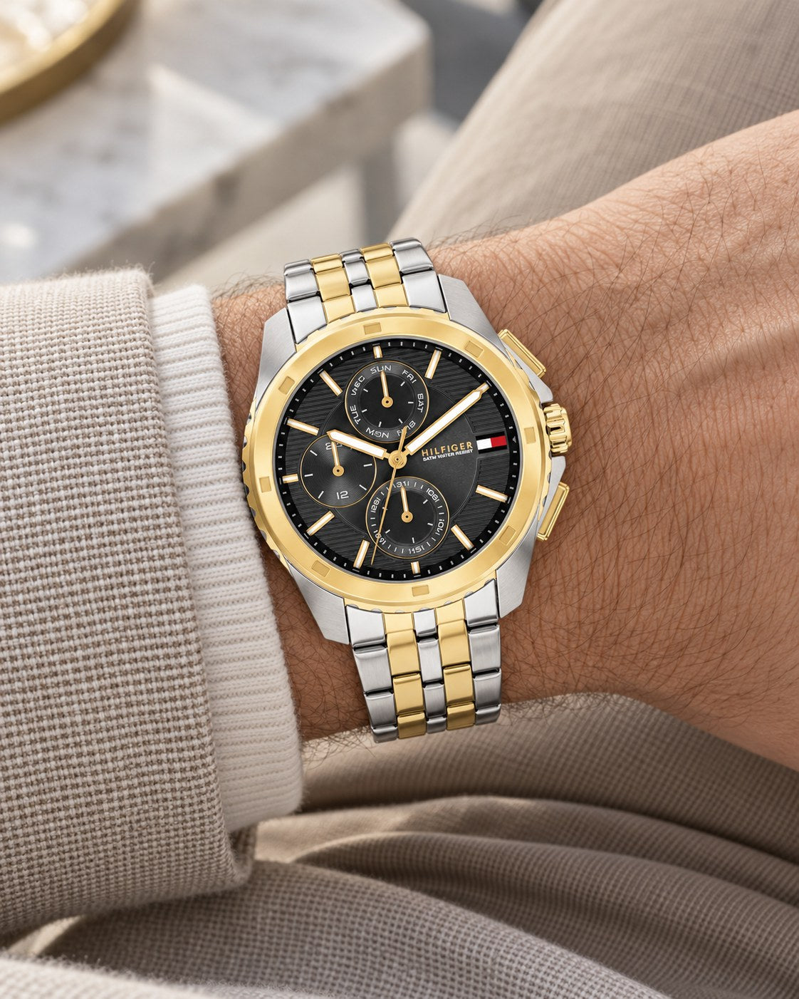 Tommy Hilfiger watch 1710621 worn on wrist