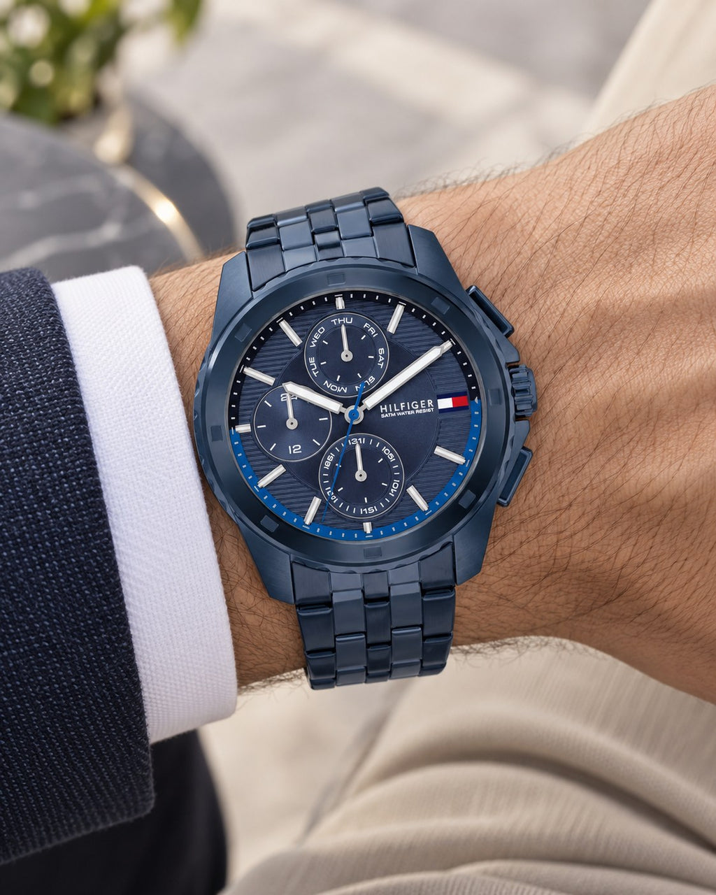 Tommy Hilfiger watch 1710622 worn on wrist