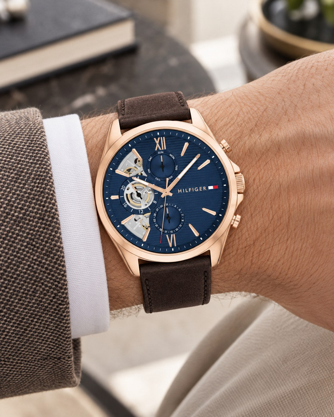 Tommy Hilfiger watch 1710645 worn on wrist