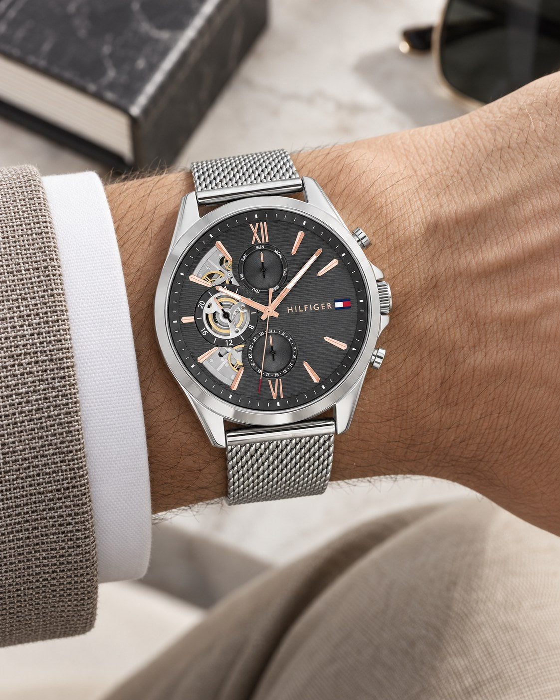 Tommy Hilfiger watch 1710646 worn on wrist