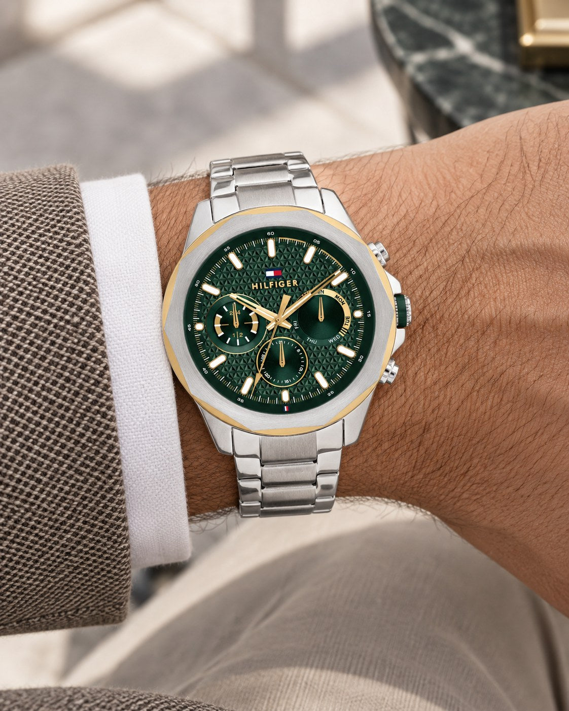 Tommy Hilfiger watch 1710651 worn on wrist