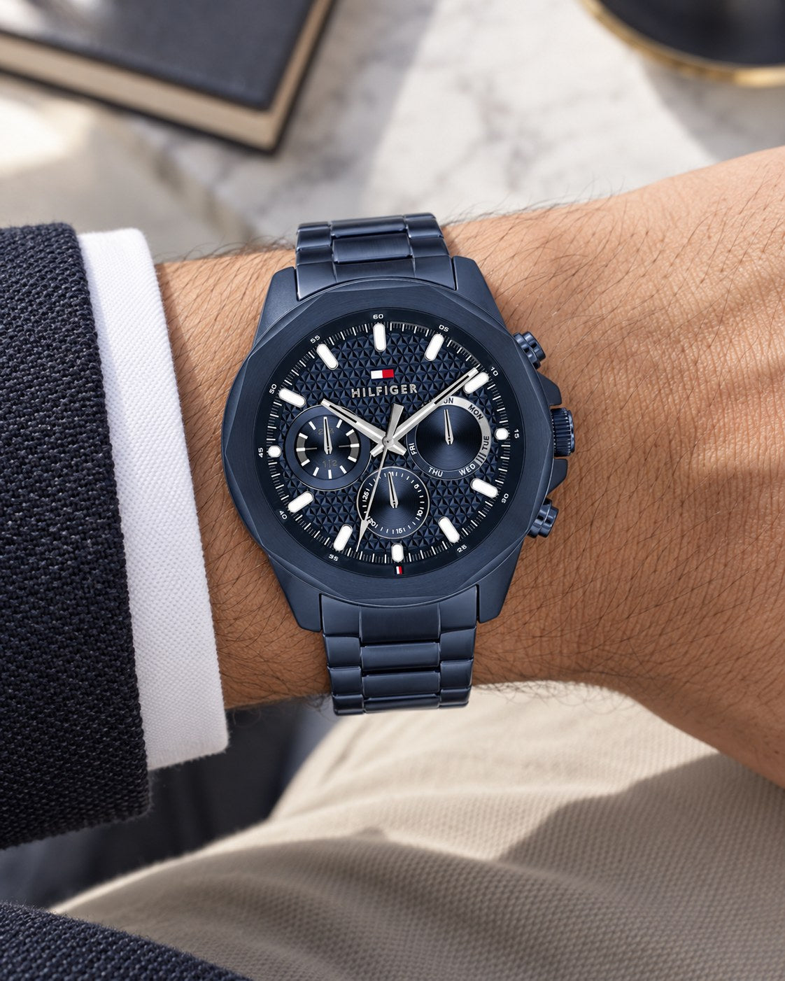 Tommy Hilfiger watch 1710652 worn on wrist