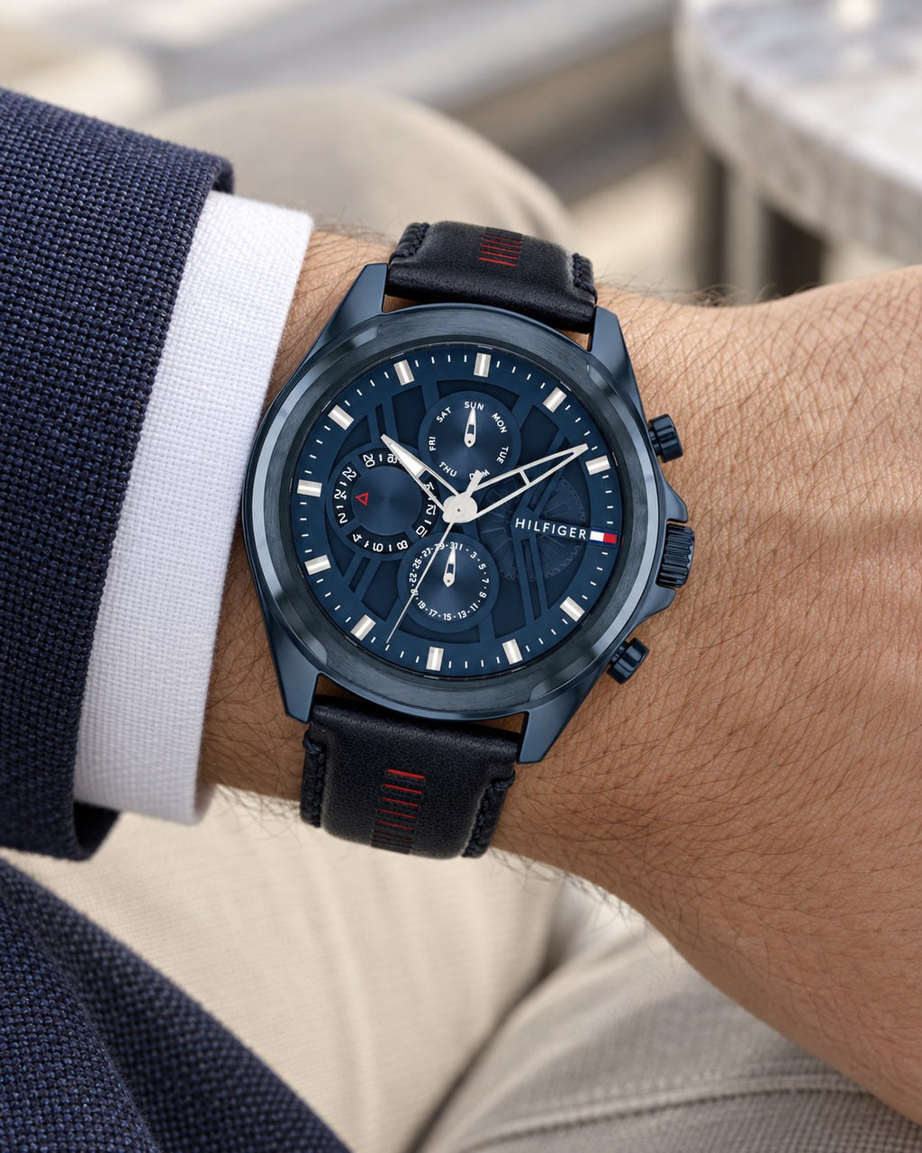 Tommy Hilfiger watch 1710655 worn on wrist