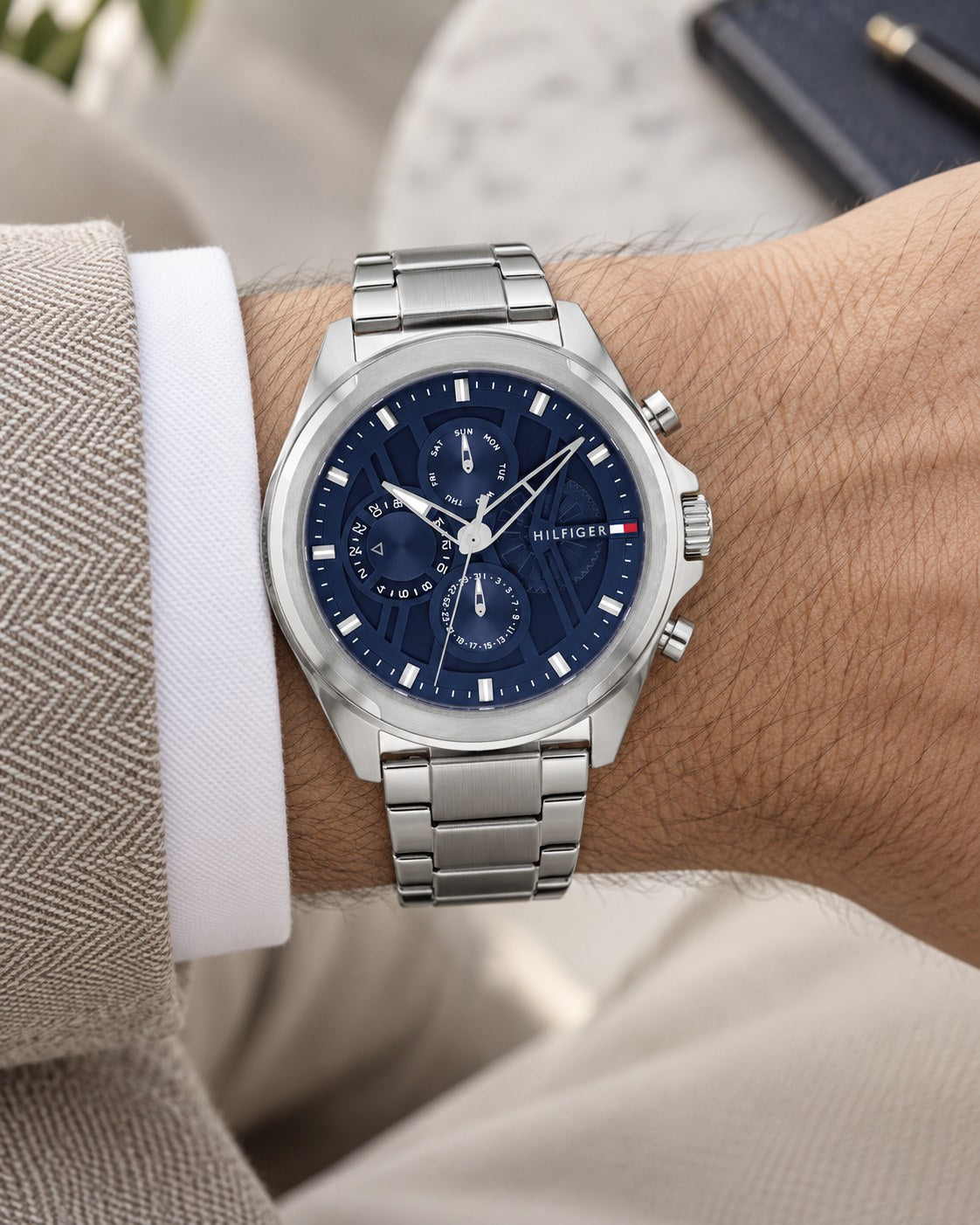 Tommy Hilfiger watch 1710656 worn on wrist