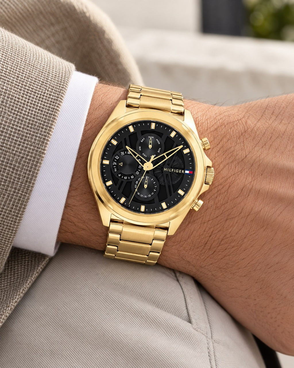 Tommy Hilfiger watch 1710658 worn on wrist