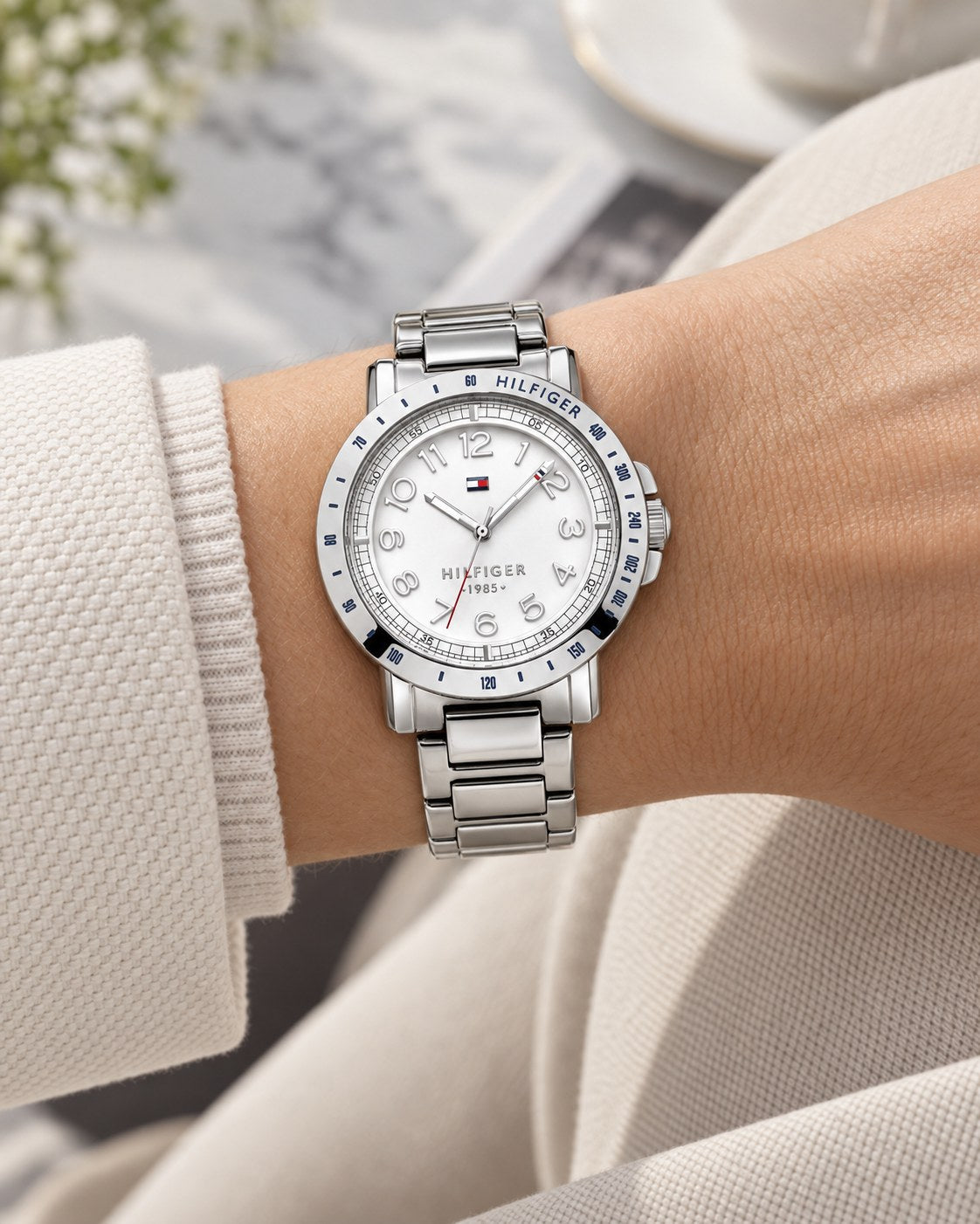 Tommy Hilfiger watch 1781397 worn on wrist