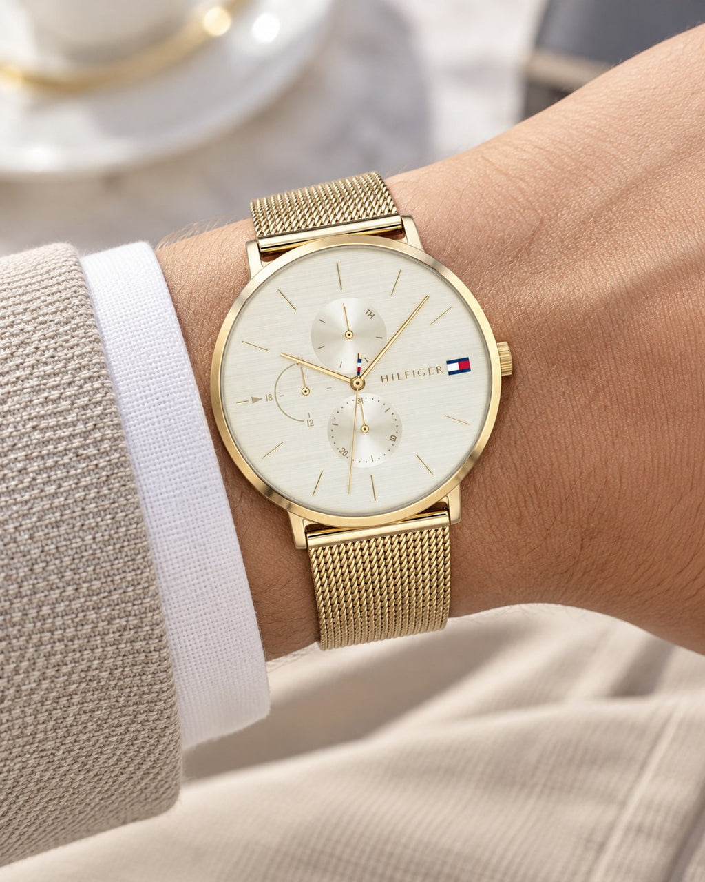 Tommy Hilfiger watch 1781943 worn on wrist