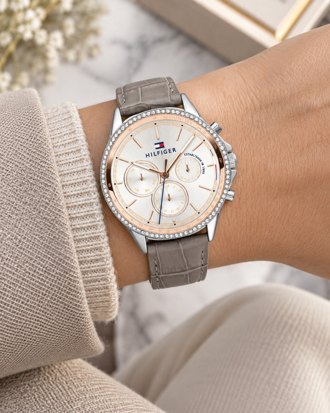 Tommy Hilfiger watch 1781980 worn on wrist