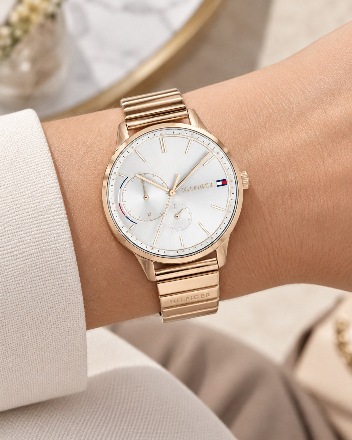 Tommy Hilfiger watch 1782021 worn on wrist