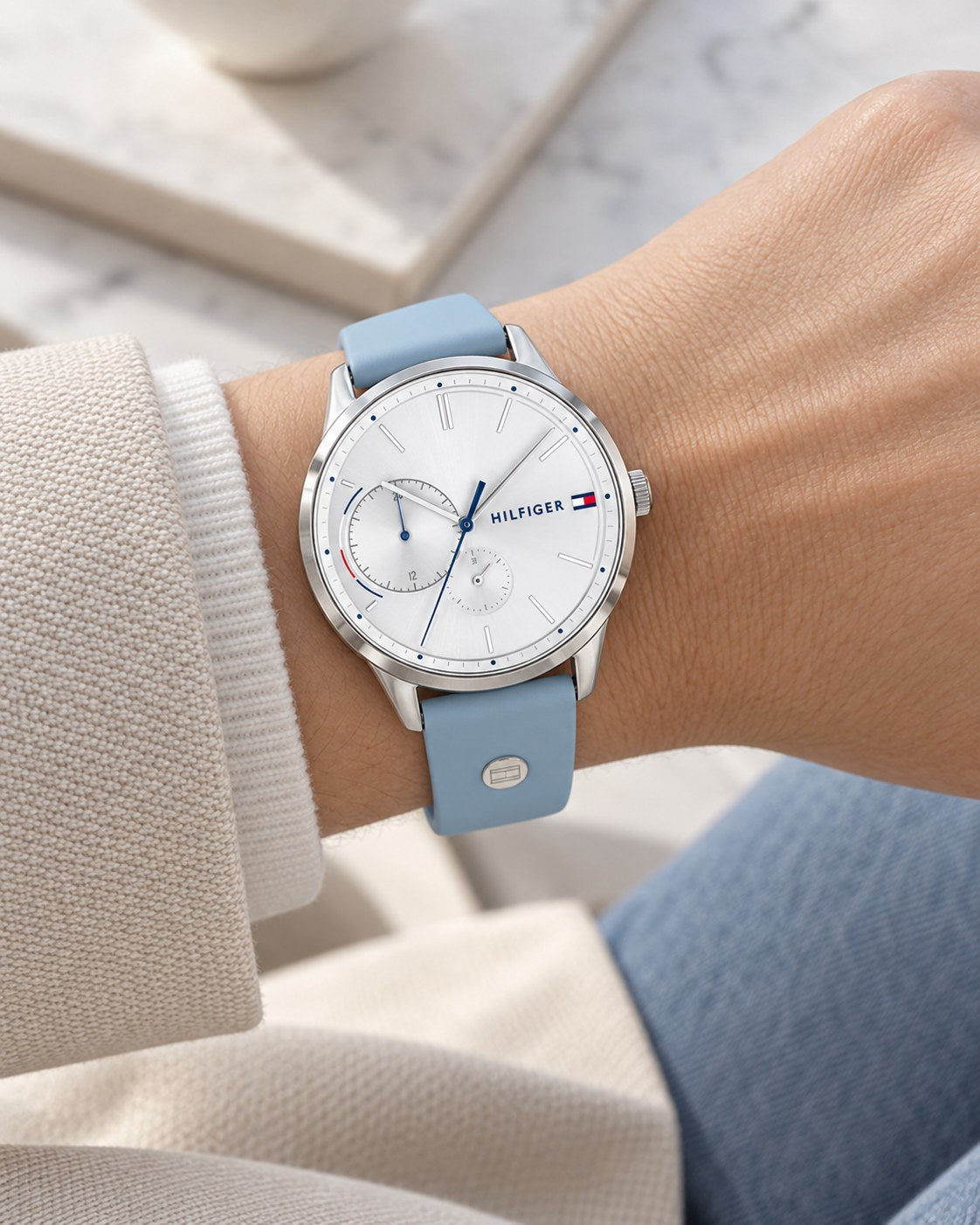 Tommy Hilfiger watch 1782023 worn on wrist