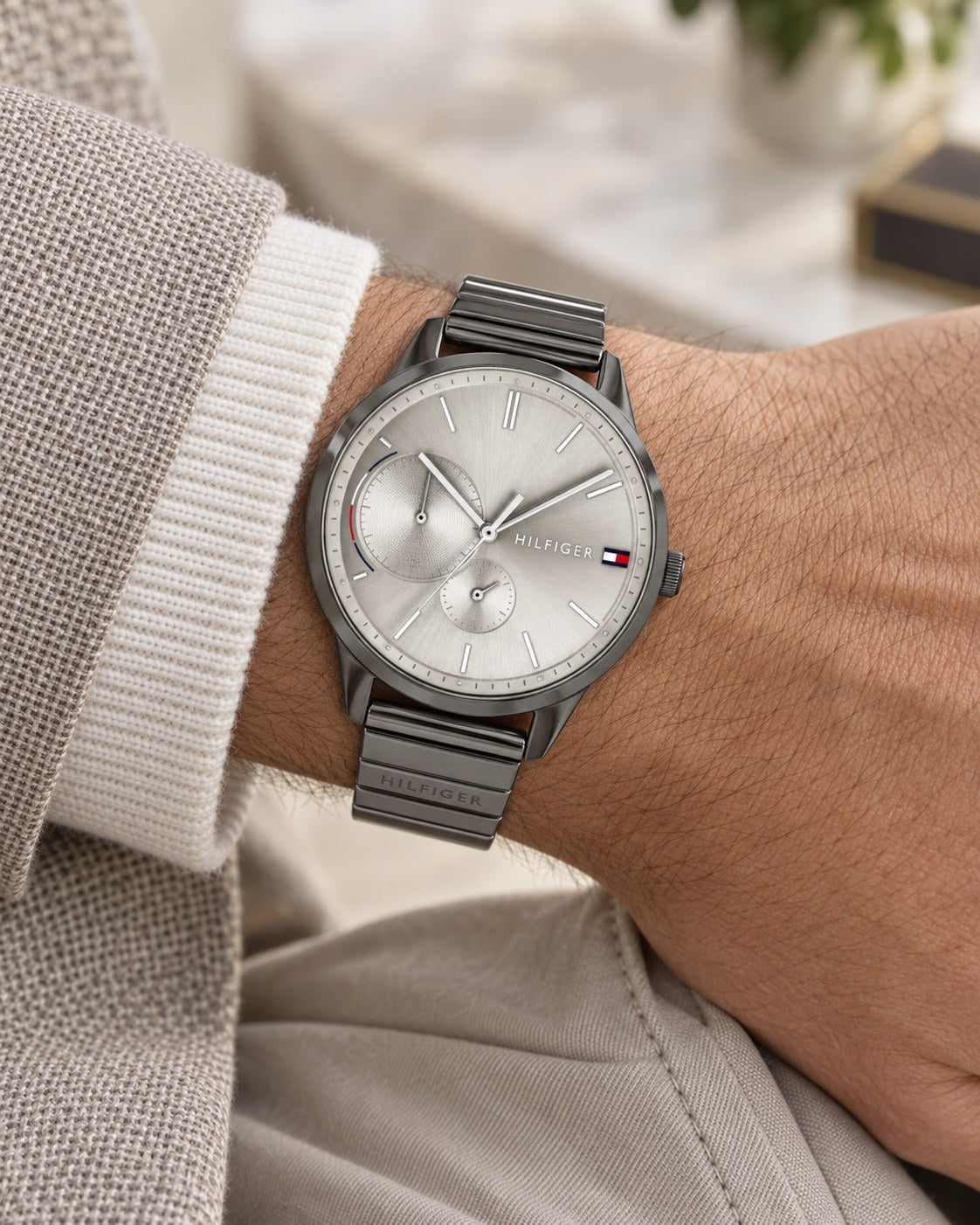Tommy Hilfiger watch 1782062 worn on wrist