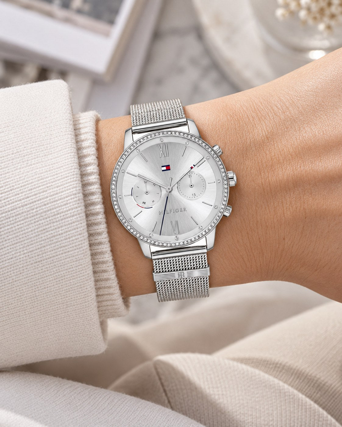 Tommy Hilfiger watch 1782301 worn on wrist