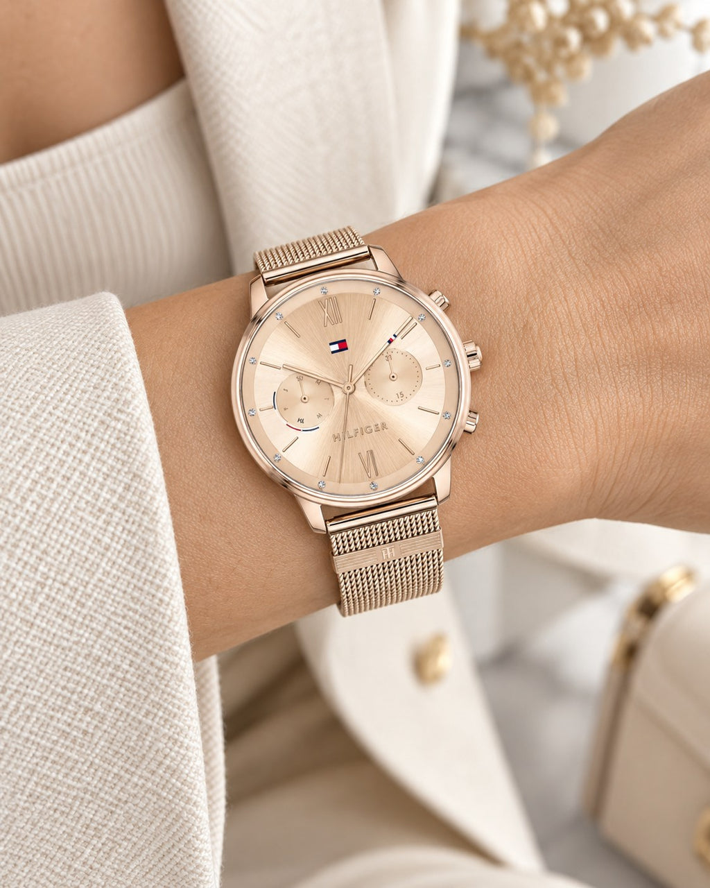 Tommy Hilfiger watch 1782303 worn on wrist