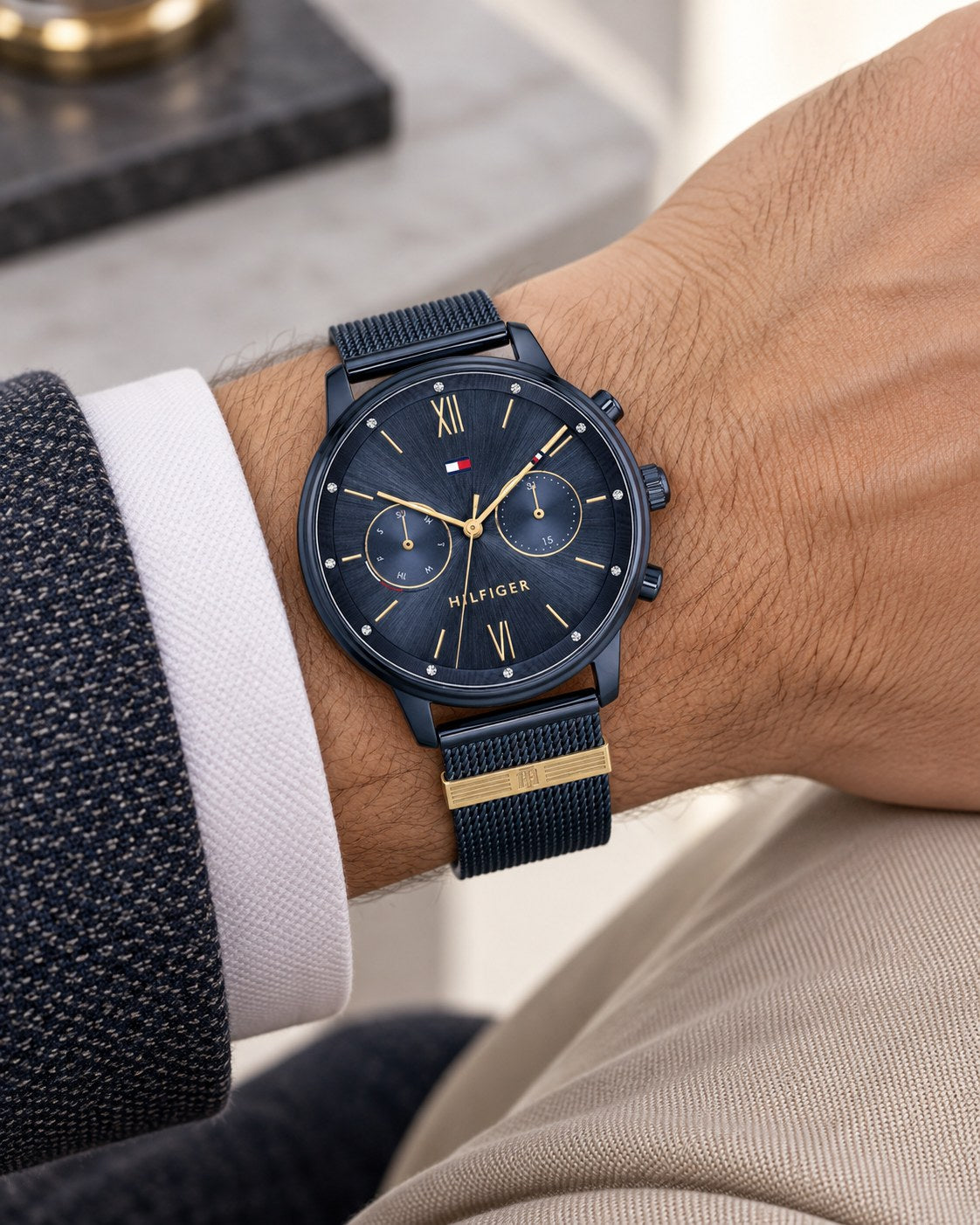 Tommy Hilfiger watch 1782305 worn on wrist