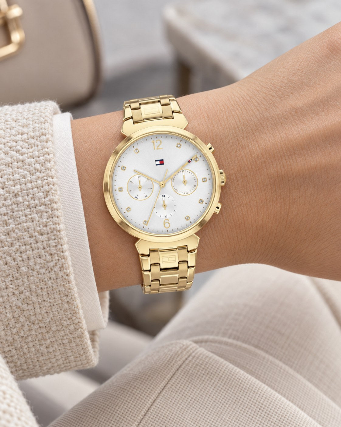 Tommy Hilfiger watch 1782344 worn on wrist