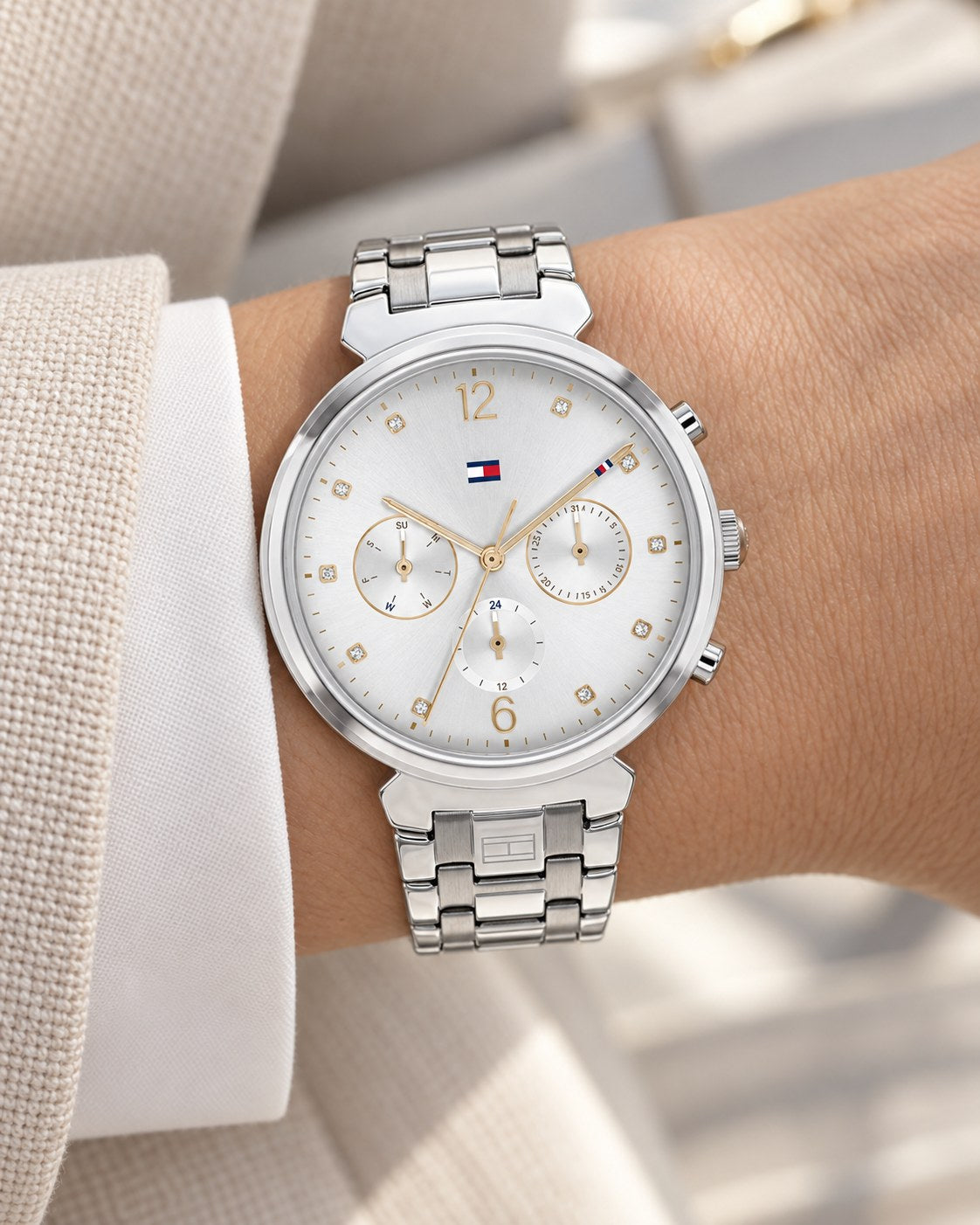 Tommy Hilfiger watch 1782346 worn on wrist