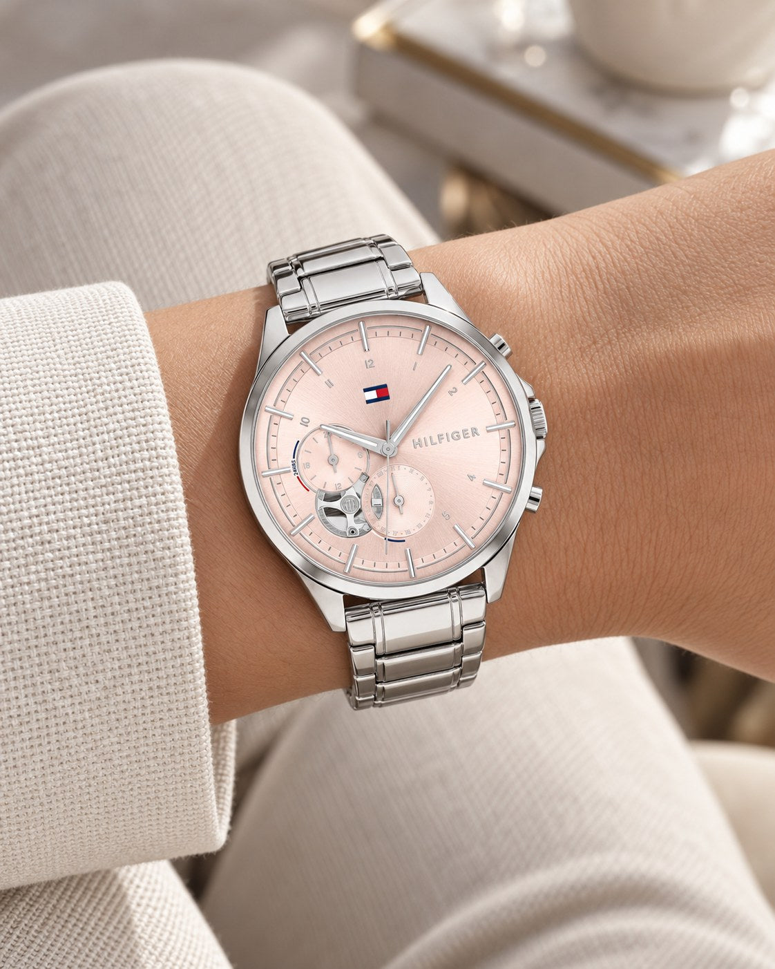 Tommy Hilfiger watch 1782414 worn on wrist