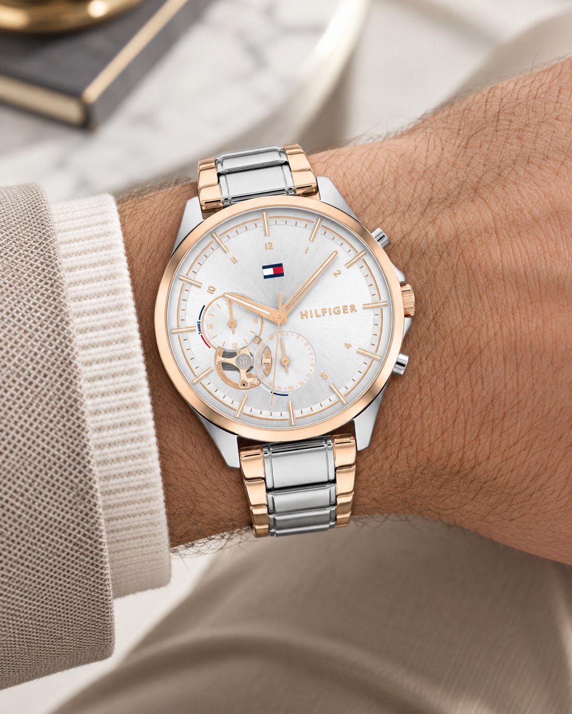 Tommy Hilfiger watch 1782415 worn on wrist
