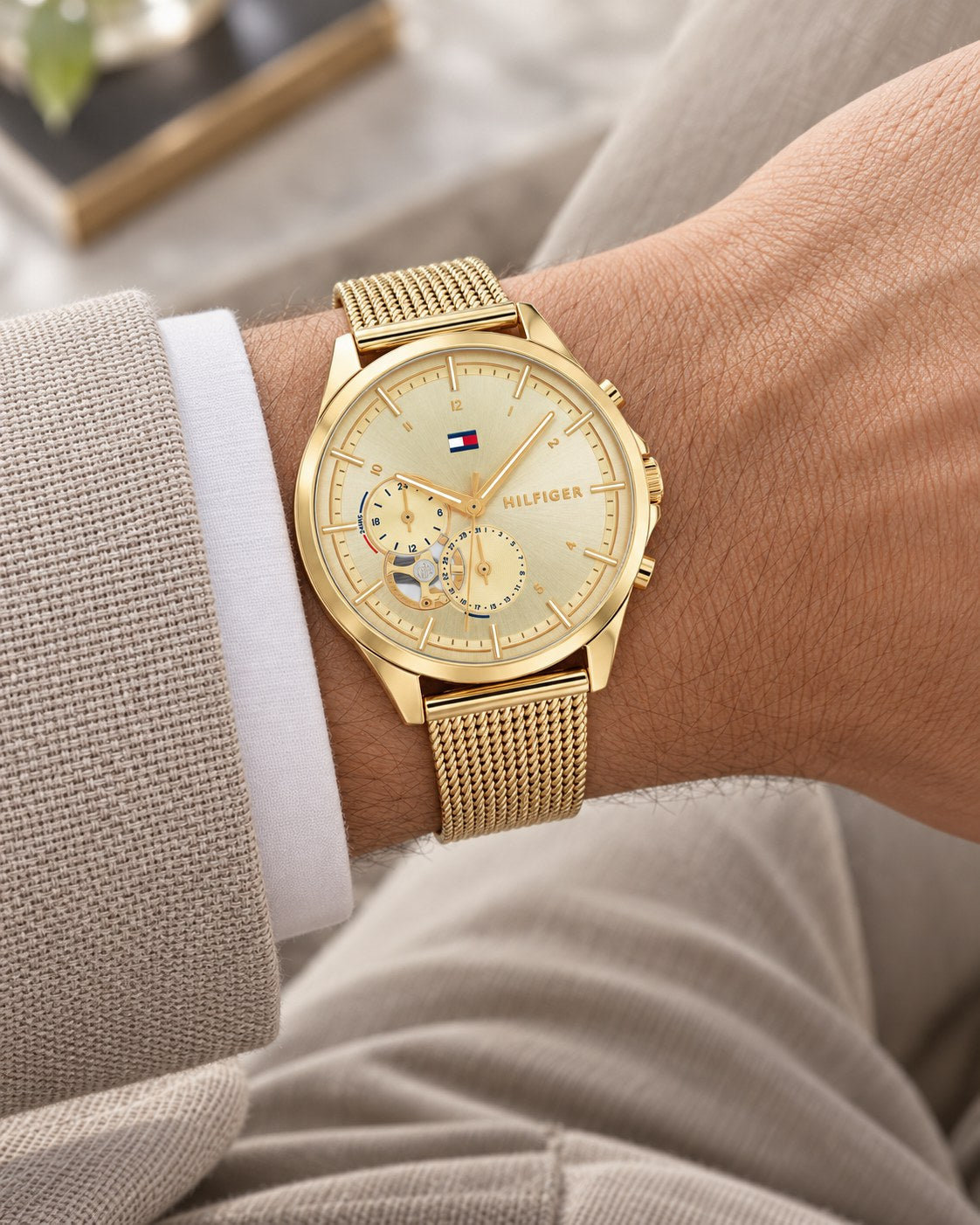 Tommy Hilfiger watch 1782417 worn on wrist