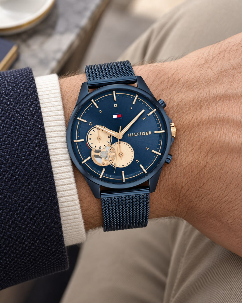Tommy Hilfiger watch 1782418 worn on wrist