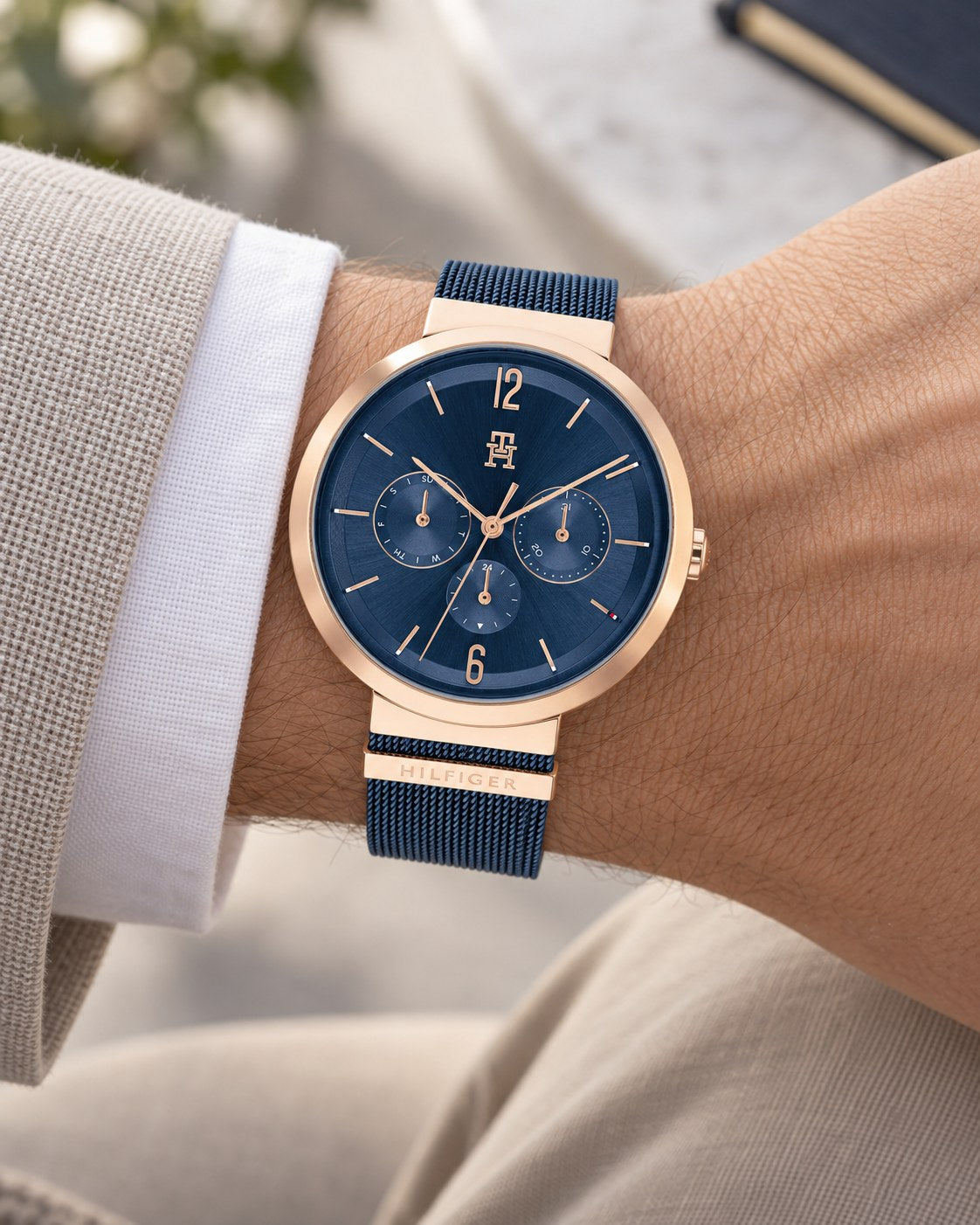 Tommy Hilfiger watch 1782541 worn on wrist