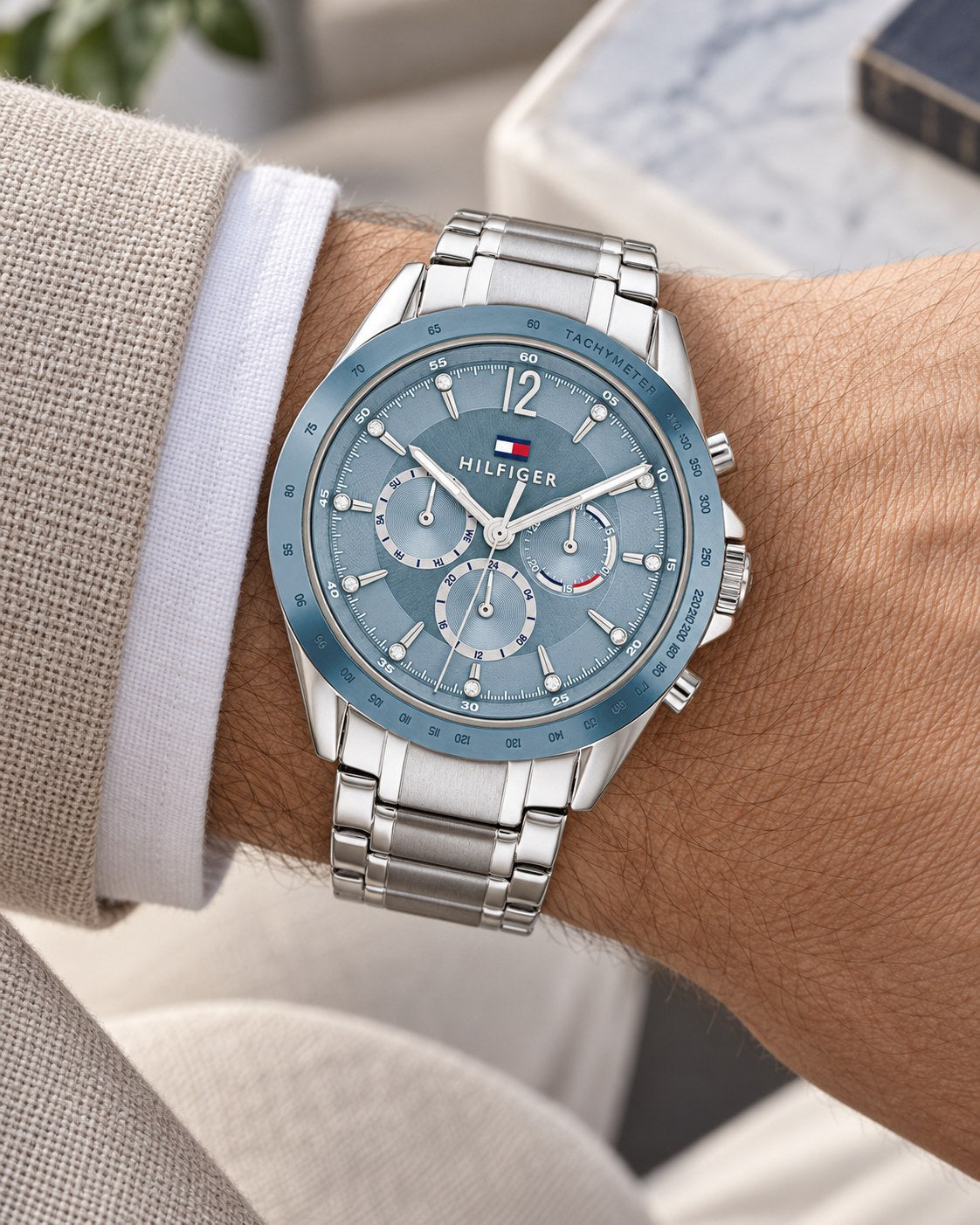 Tommy Hilfiger watch 1782554 worn on wrist