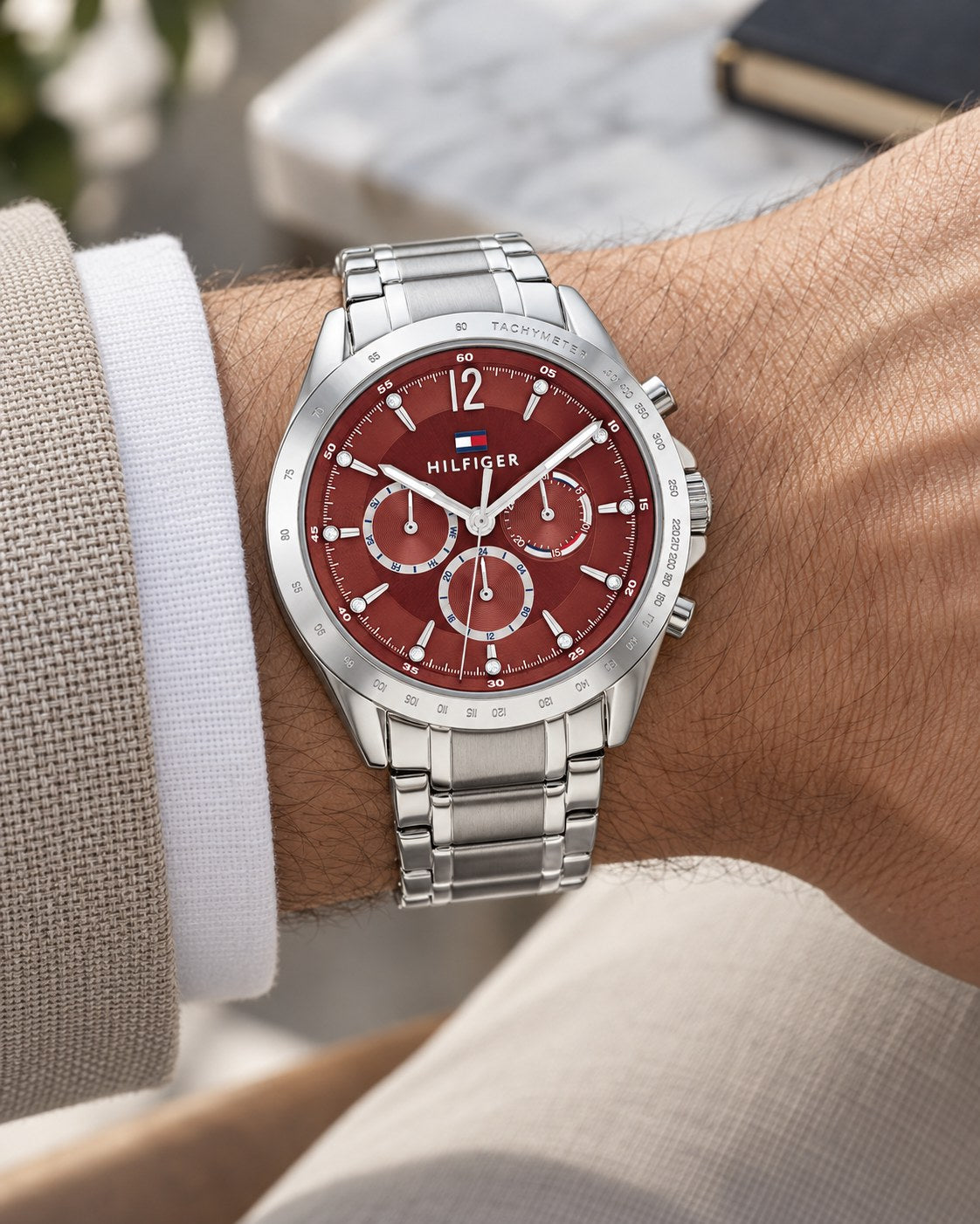 Tommy Hilfiger watch 1782559 worn on wrist