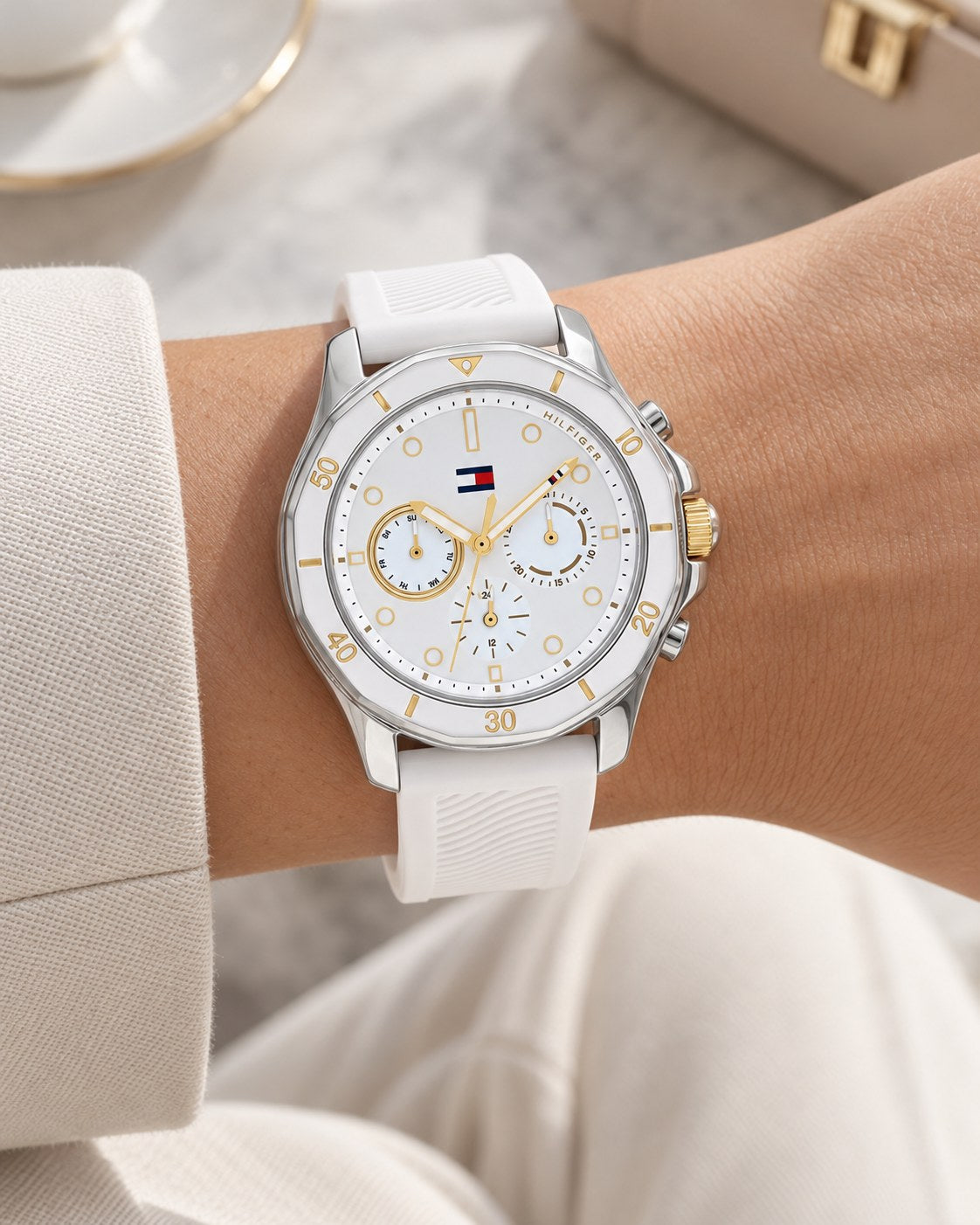 Tommy Hilfiger watch 1782568 worn on wrist