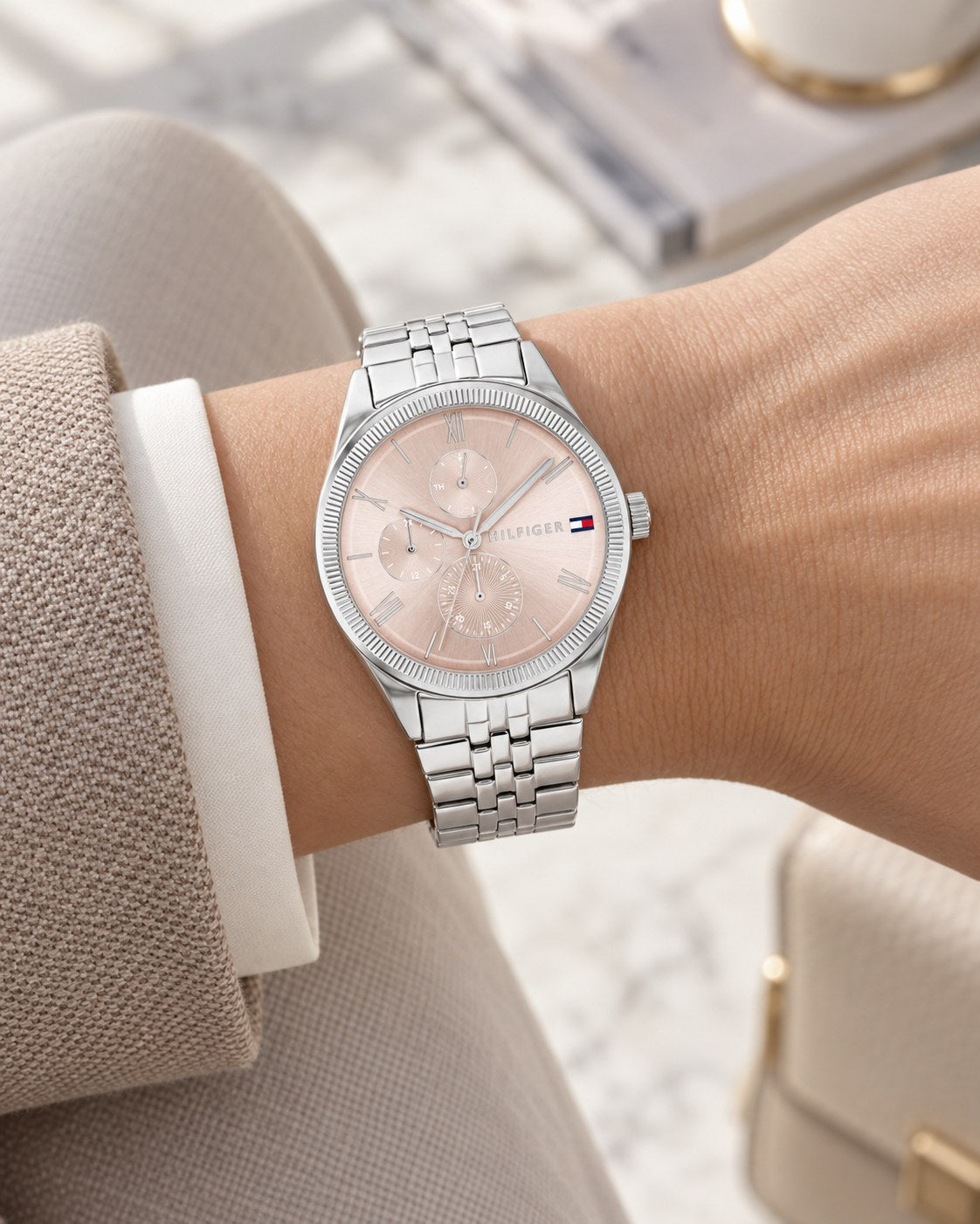 Tommy Hilfiger watch 1782590 worn on wrist