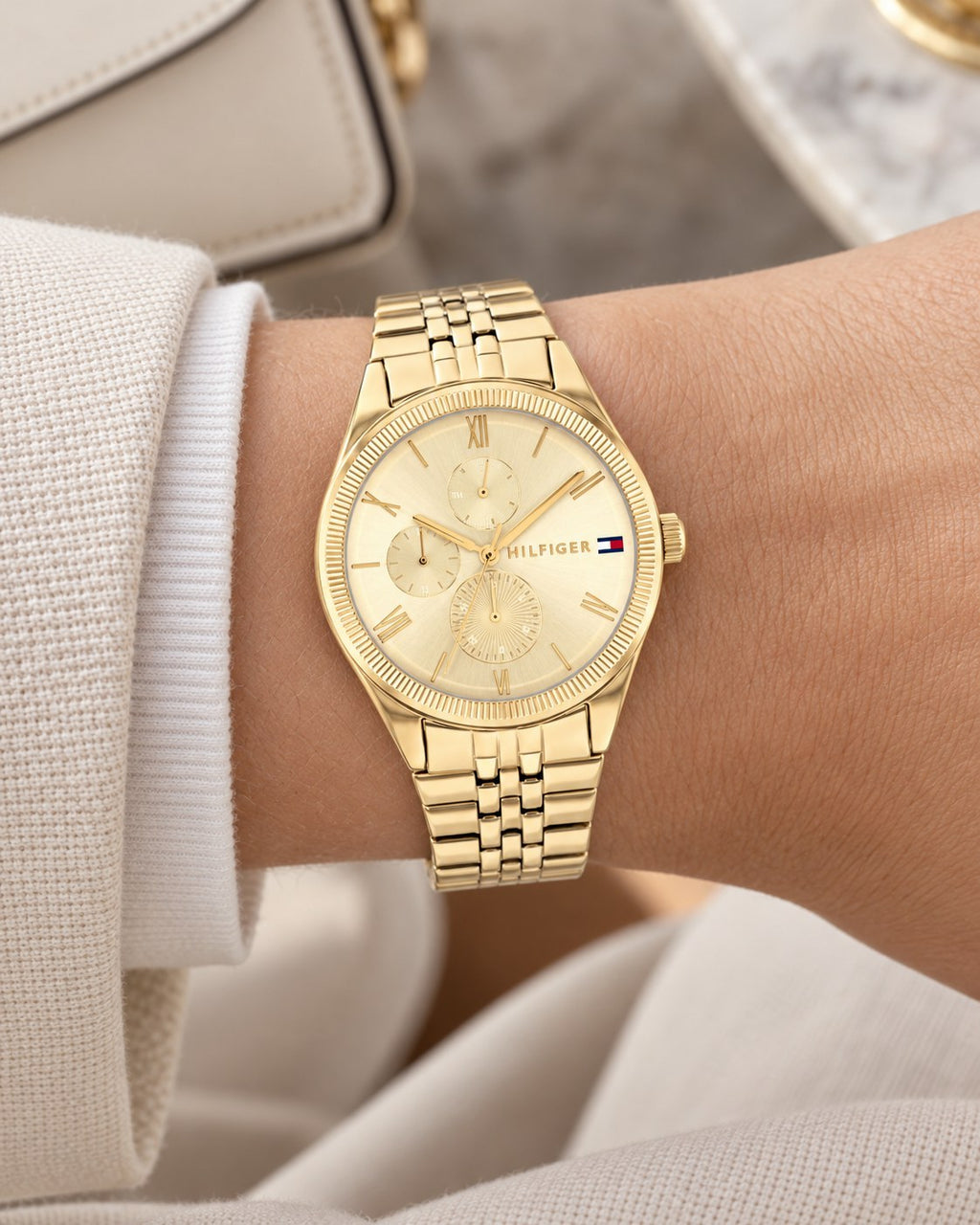 Tommy Hilfiger watch 1782592 worn on wrist