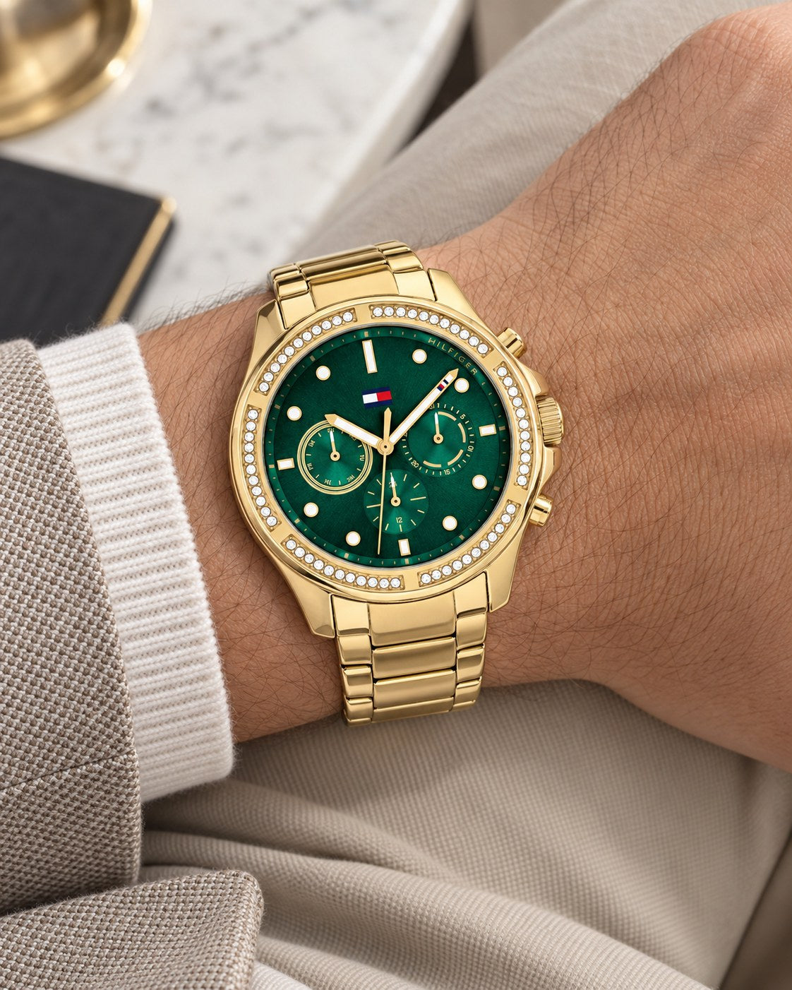 Tommy Hilfiger watch 1782614 worn on wrist