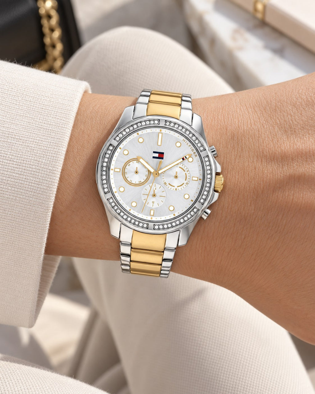 Tommy Hilfiger watch 1782615 worn on wrist