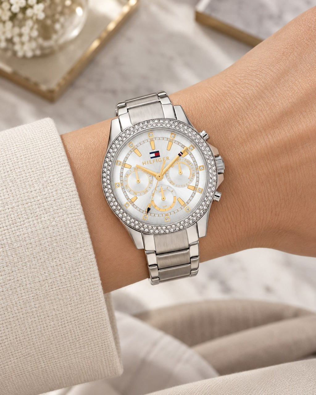 Tommy Hilfiger watch 1782677 worn on wrist