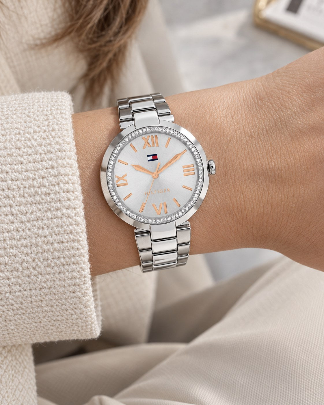 Tommy Hilfiger watch 1782681 worn on wrist