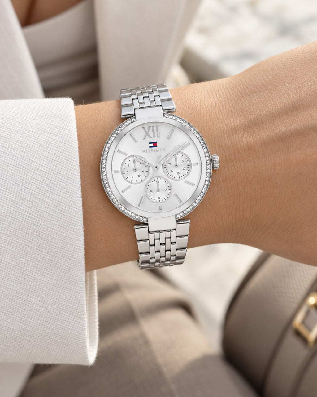 Tommy Hilfiger watch 1782695 worn on wrist