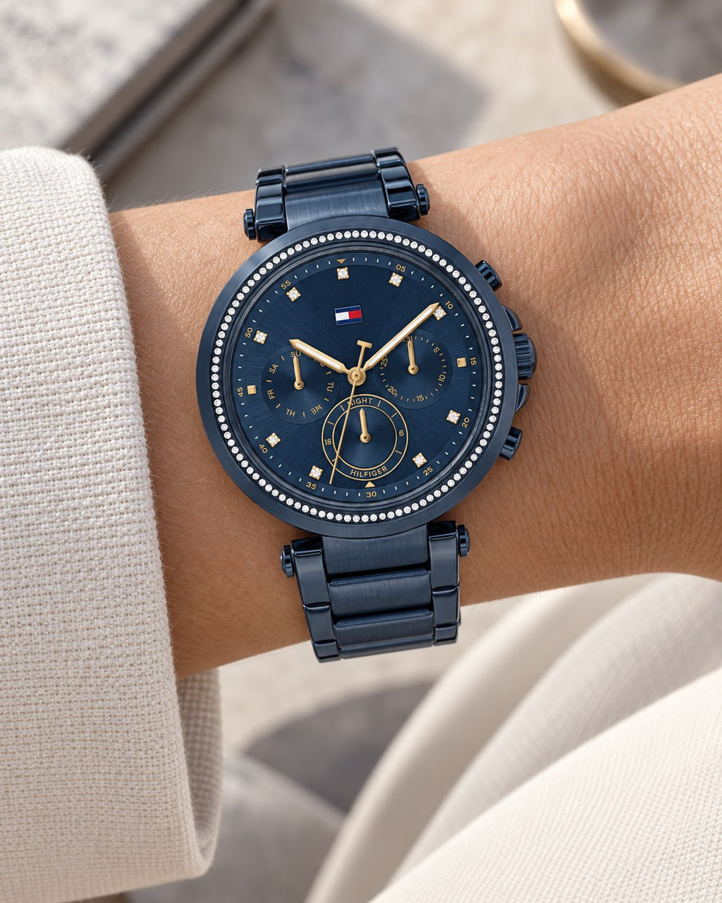 Tommy Hilfiger watch 1782704 worn on wrist
