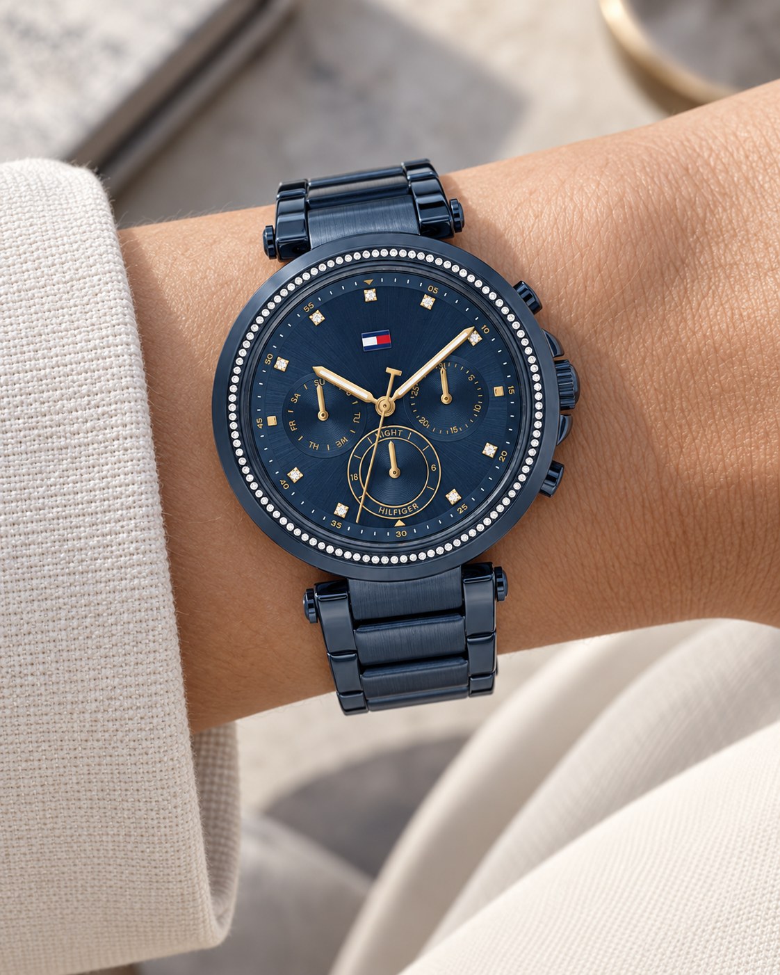 Tommy Hilfiger watch 1782704 worn on wrist
