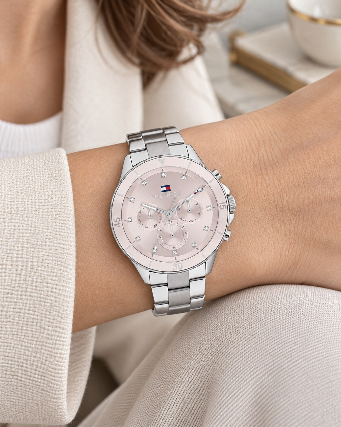 Tommy Hilfiger watch 1782706 worn on wrist