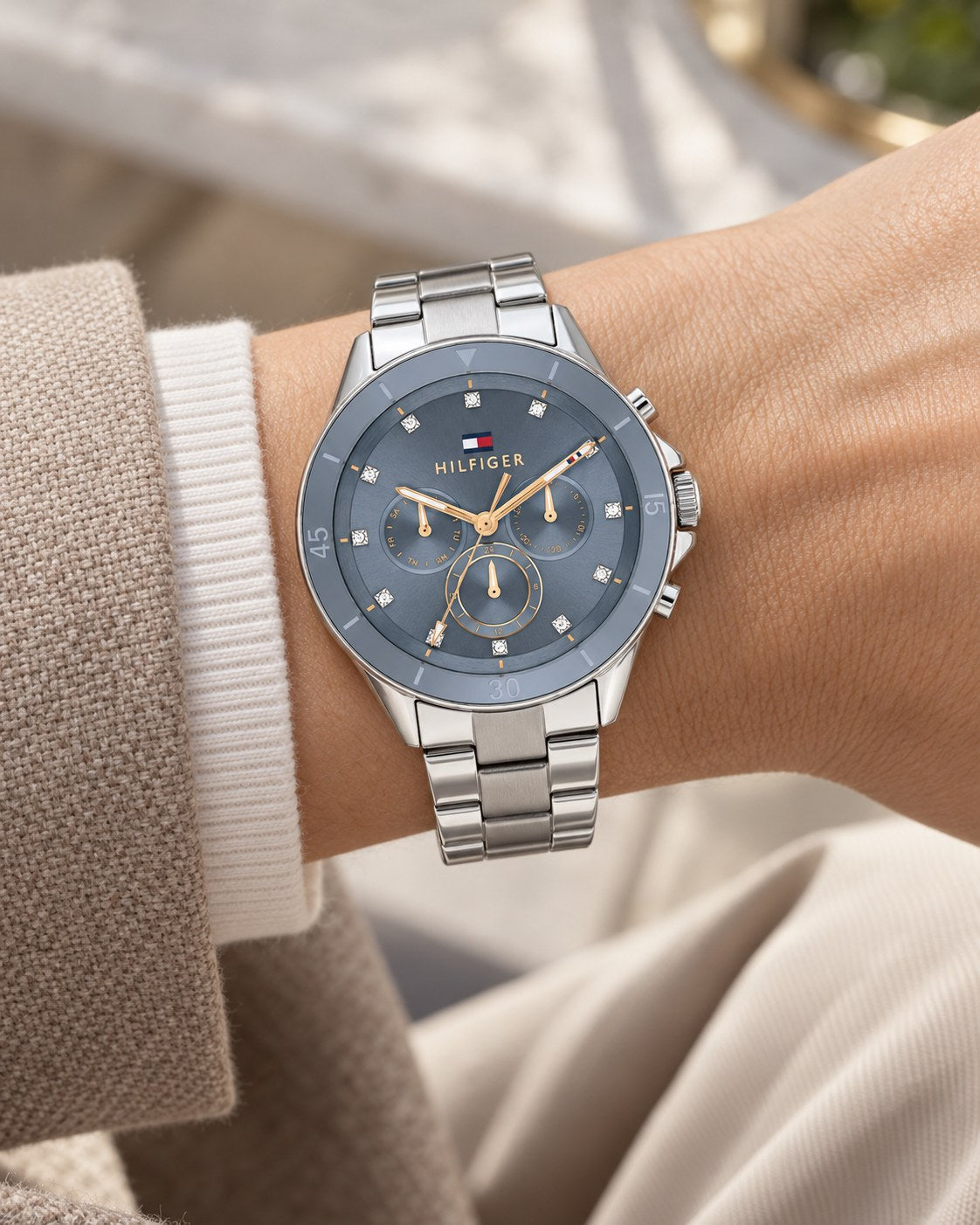 Tommy Hilfiger watch 1782708 worn on wrist