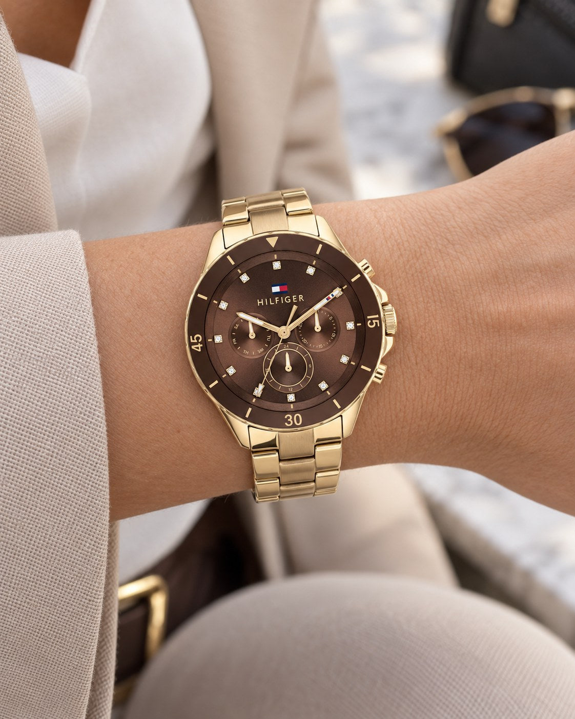 Tommy Hilfiger watch 1782709 worn on wrist