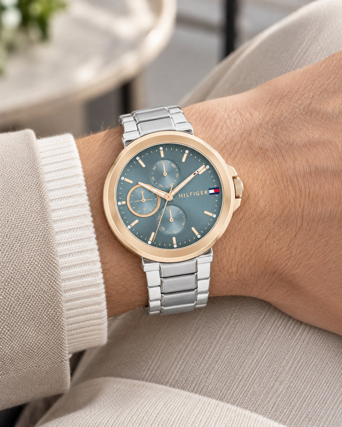 Tommy Hilfiger watch 1782754 worn on wrist