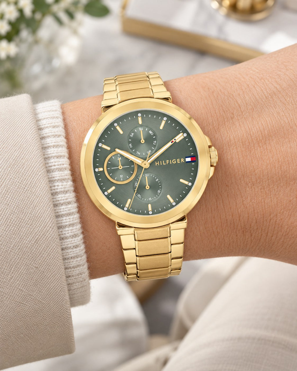 Tommy Hilfiger watch 1782755 worn on wrist