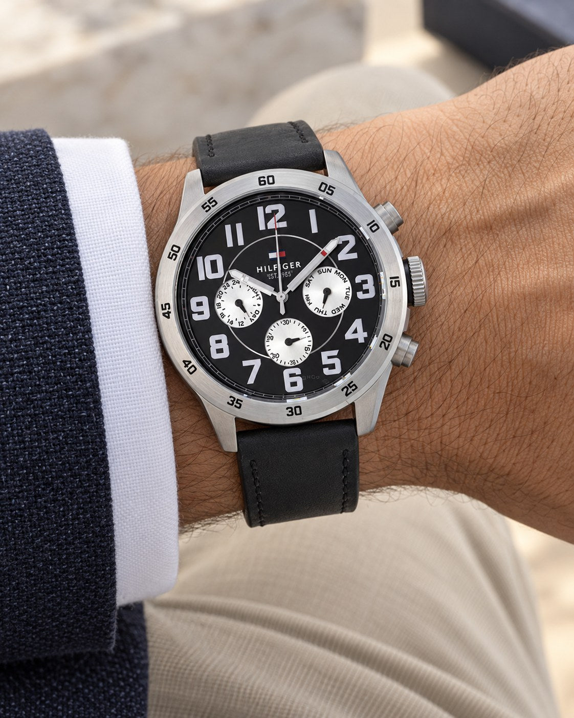 Tommy Hilfiger watch 1791050 worn on wrist