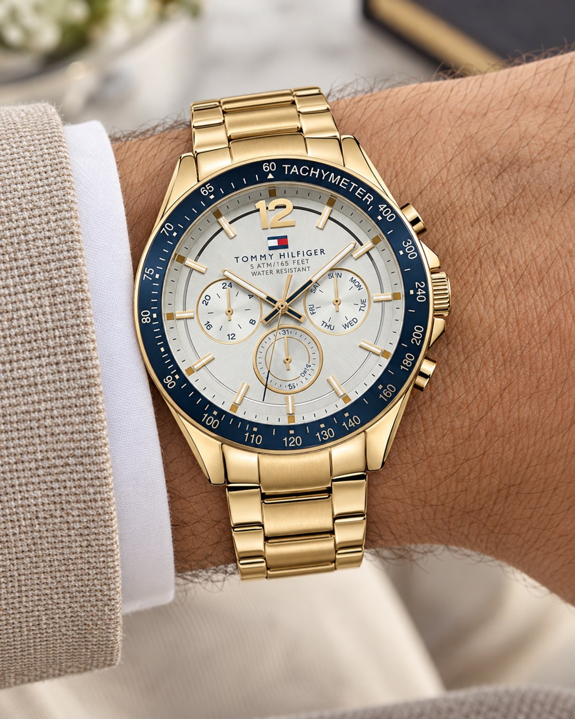 Tommy Hilfiger watch 1791121 worn on wrist